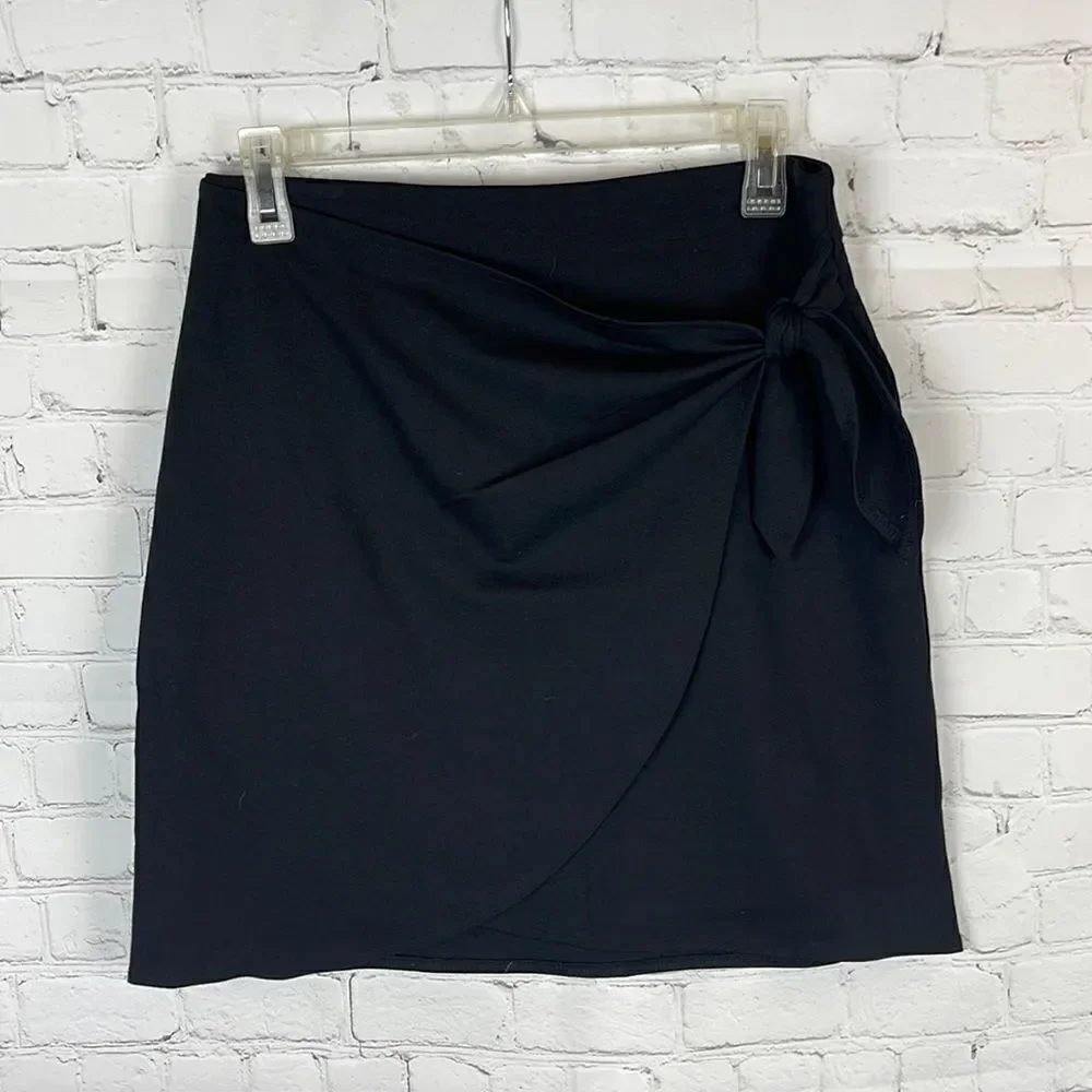 Loft Tie Front Elastic Waist Skirt Size XS